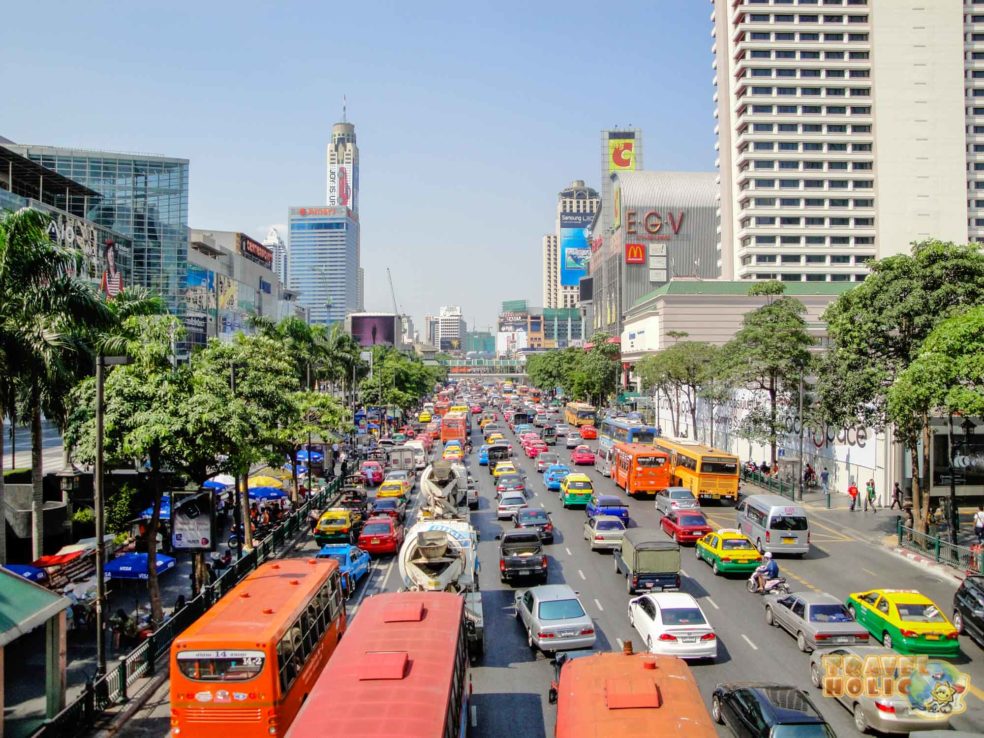 La circulation routière à Bangkok