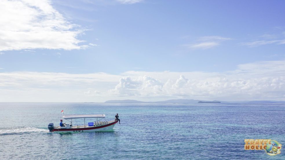 Bateau de plongée du Papua Paradise Eco Resort