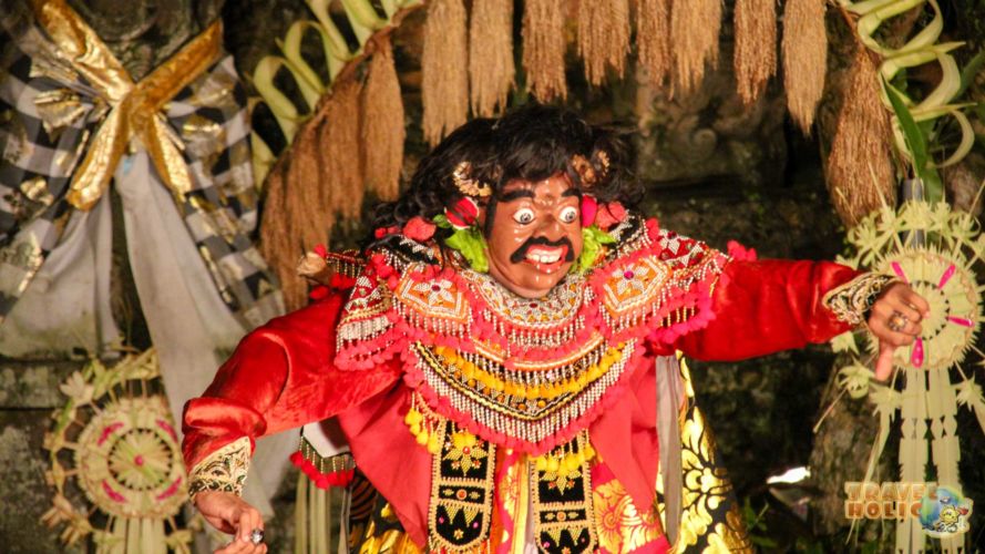 Personnage du spectacle de danse balinaise à Ubud