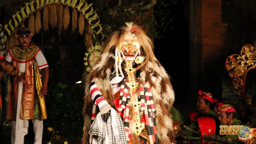 Personnage du spectacle de danse balinais à Ubud